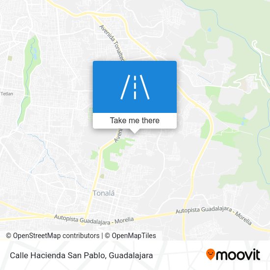 Calle Hacienda San Pablo map