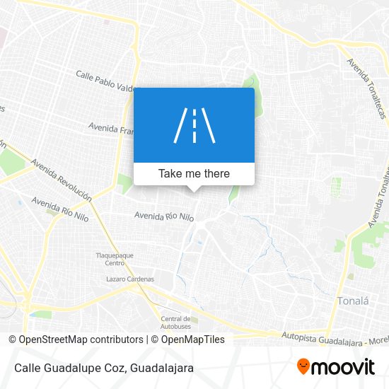 Calle Guadalupe Coz map