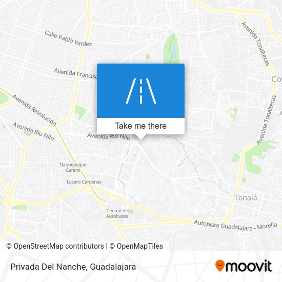 Mapa de Privada Del Nanche