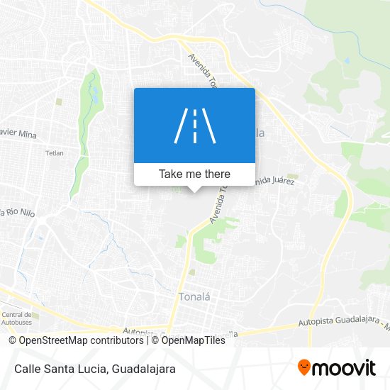 Mapa de Calle Santa Lucia
