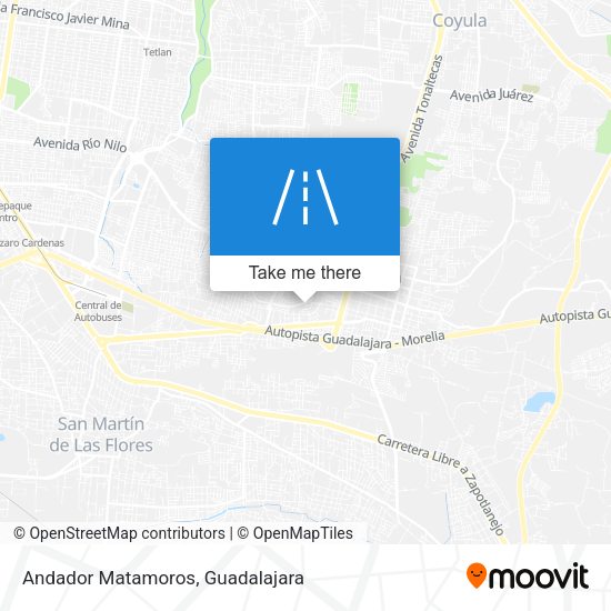 Andador Matamoros map