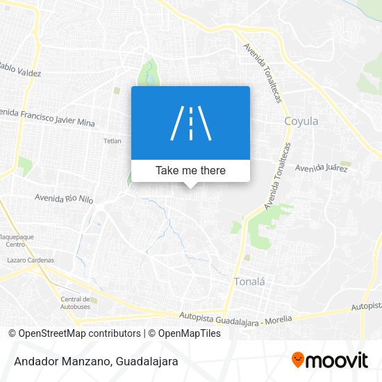 Mapa de Andador Manzano