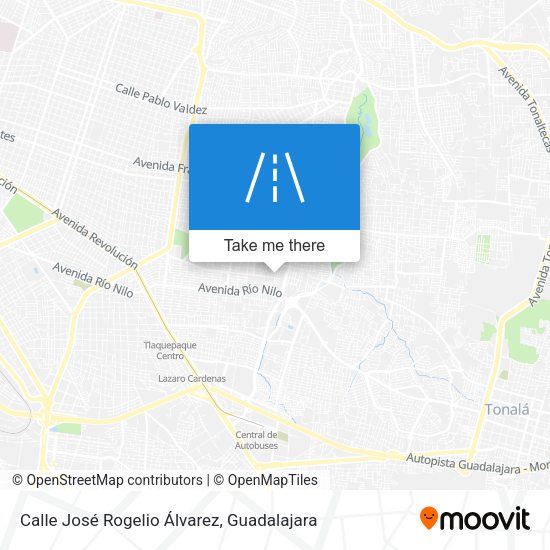 Mapa de Calle José Rogelio Álvarez