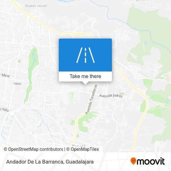 Mapa de Andador De La Barranca