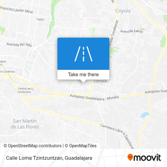 Calle Loma Tzintzuntzan map