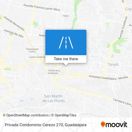 Mapa de Privada Condominio Cerezo 270