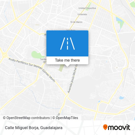 Calle Miguel Borja map
