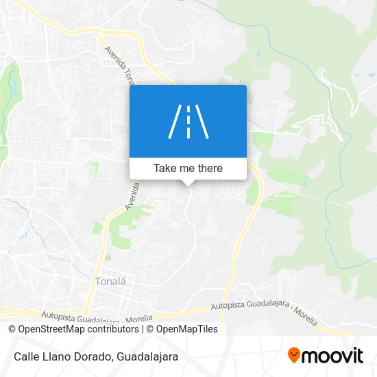 Mapa de Calle Llano Dorado