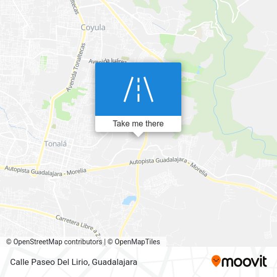 Calle Paseo Del Lirio map