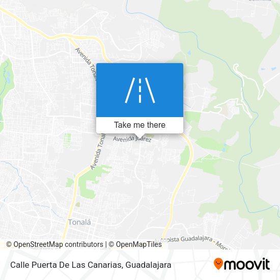 Mapa de Calle Puerta De Las Canarias