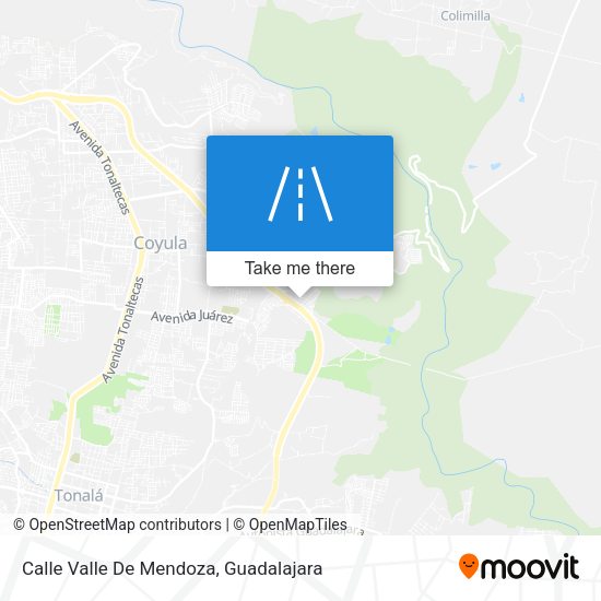 Calle Valle De Mendoza map