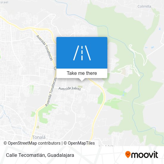 Calle Tecomatlán map