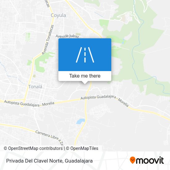 Privada Del Clavel Norte map