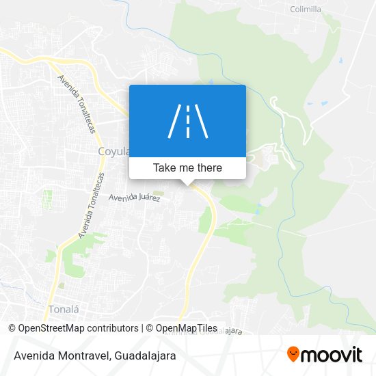 Mapa de Avenida Montravel