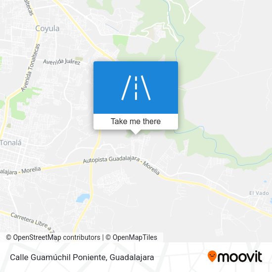 Calle Guamúchil Poniente map