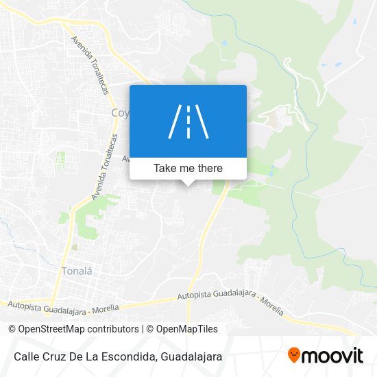 Mapa de Calle Cruz De La Escondida