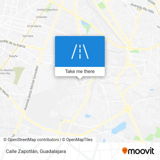 Calle Zapotlán map