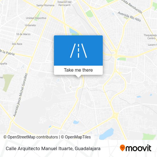 Mapa de Calle Arquitecto Manuel Ituarte