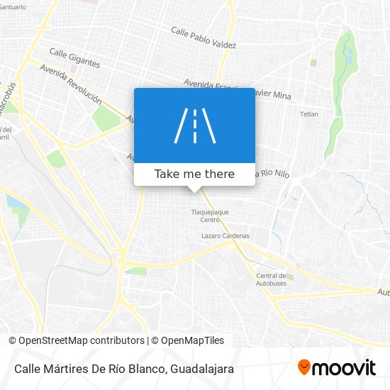 Mapa de Calle Mártires De Río Blanco