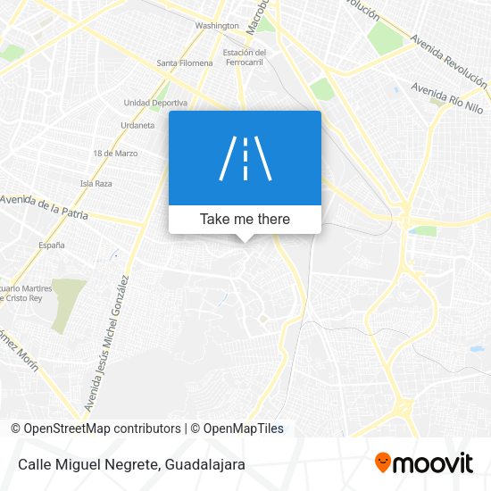 Calle Miguel Negrete map