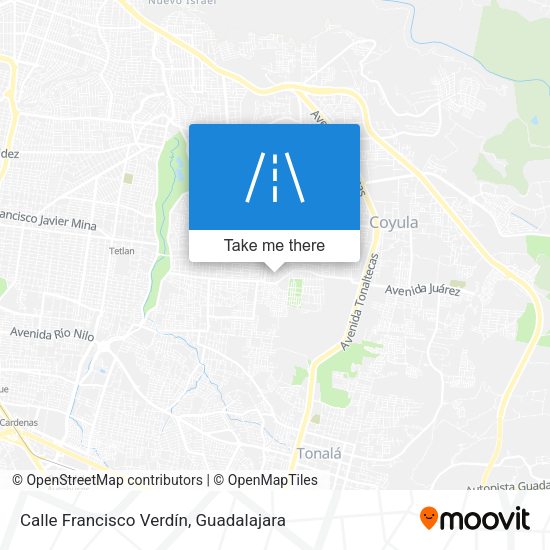 Mapa de Calle Francisco Verdín