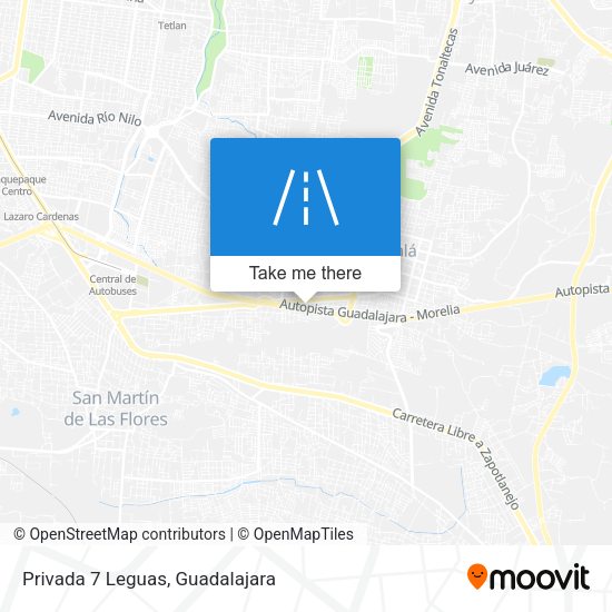 Mapa de Privada 7 Leguas
