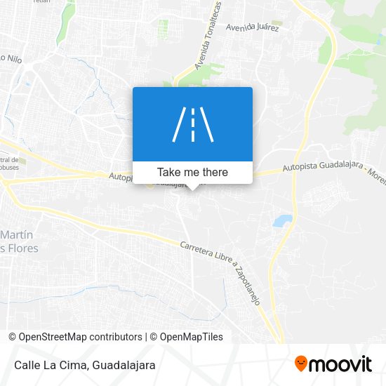 Calle La Cima map