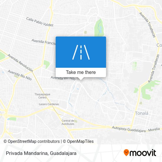 Privada Mandarina map