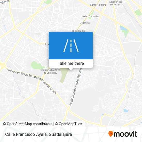 Mapa de Calle Francisco Ayala