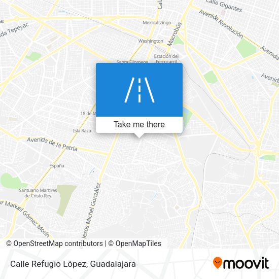 Calle Refugio López map