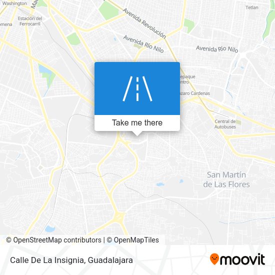 Mapa de Calle De La Insignia