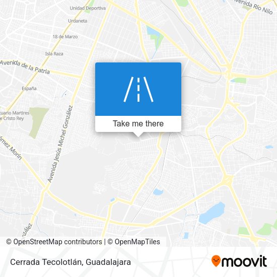 Cerrada Tecolotlán map