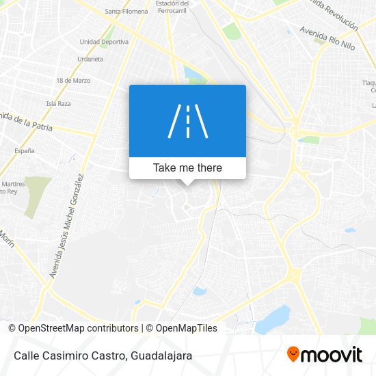 Mapa de Calle Casimiro Castro