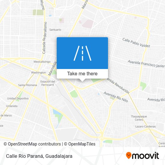 Mapa de Calle Río Paraná