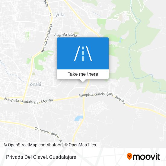 Privada Del Clavel map