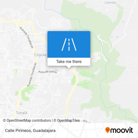 Mapa de Calle Pirineos