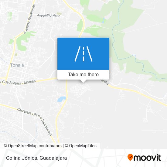Colina Jónica map