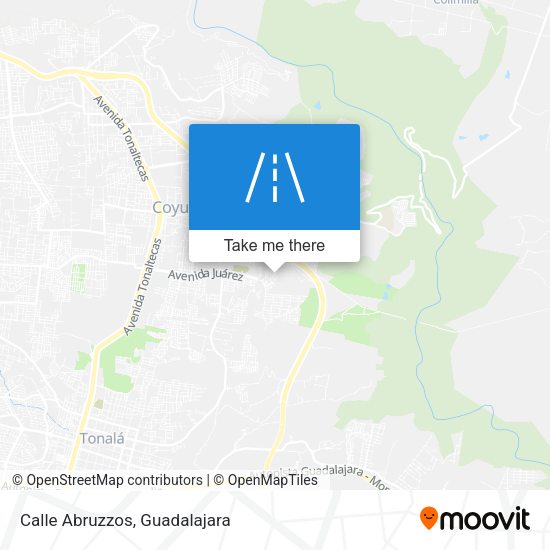 Mapa de Calle Abruzzos
