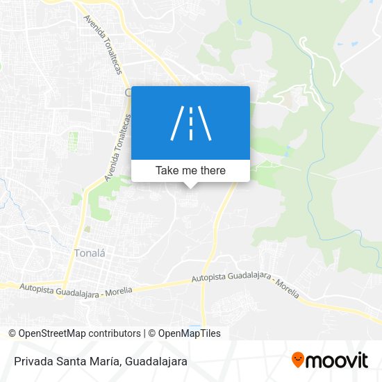 Mapa de Privada Santa María