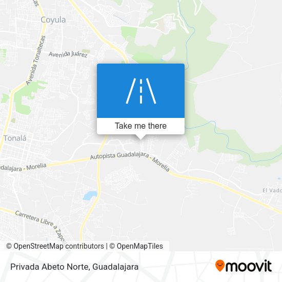 Privada Abeto Norte map