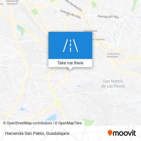 Hacienda San Pablo map