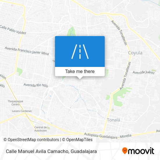 Calle Manuel Avila Camacho map