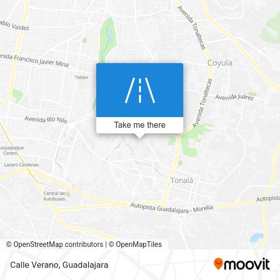 Mapa de Calle Verano