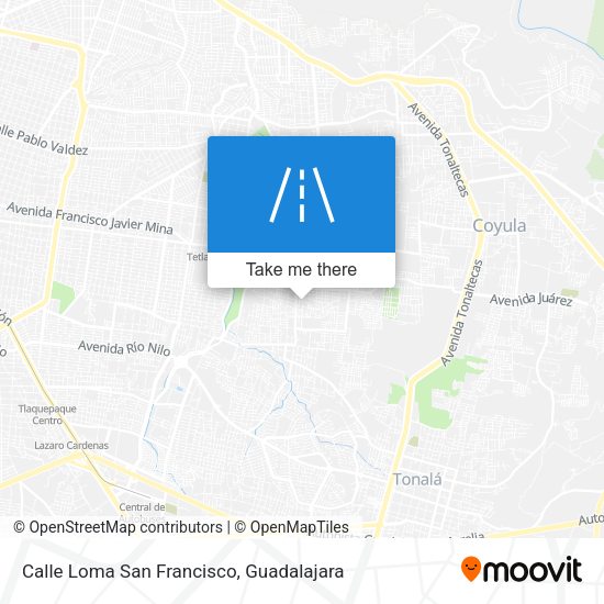 Calle Loma San Francisco map