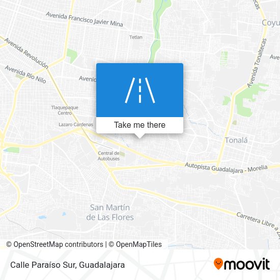 Calle Paraíso Sur map