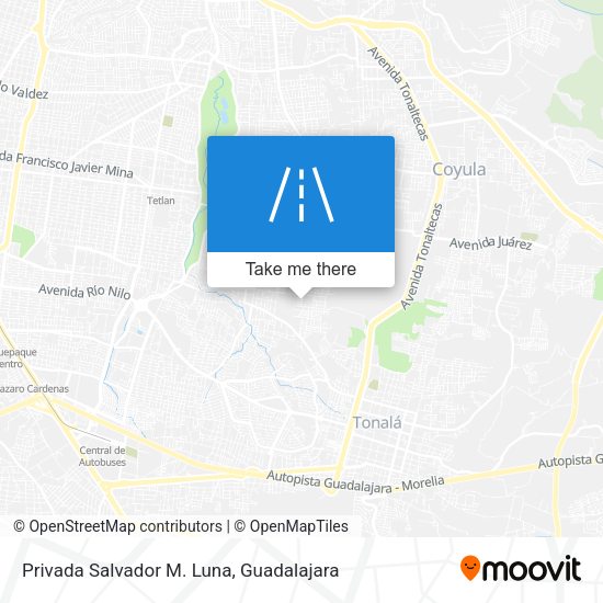 Privada Salvador M. Luna map