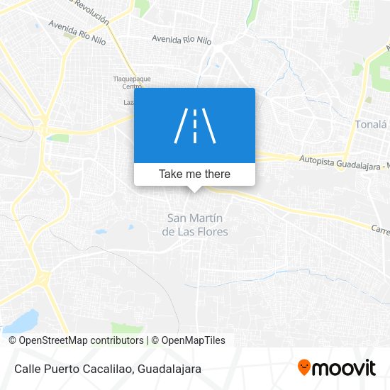 Mapa de Calle Puerto Cacalilao