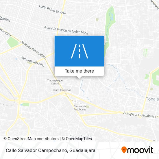 Mapa de Calle Salvador Campechano