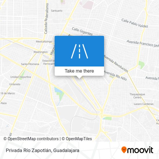 Privada Río Zapotlán map