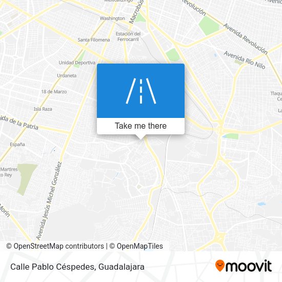 Mapa de Calle Pablo Céspedes